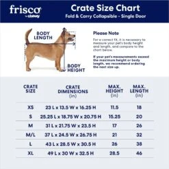 Frisco Heavy Duty Fold & Carry Single Door Collapsible Wire Dog Crate -Optimal Pet Shop 109783 PT2. AC SS1800 V1667228771