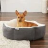 Frisco Sherpa Hexagon Bolster Cat & Dog Bed -Optimal Pet Shop 144813 MAIN. AC SS1800 V1566936169