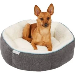 Frisco Sherpa Hexagon Bolster Cat & Dog Bed -Optimal Pet Shop 144813 PT4. AC SS1800 V1578442740