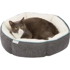 Frisco Sherpa Hexagon Bolster Cat & Dog Bed -Optimal Pet Shop 144813 PT5. AC SS1800 V1578443391