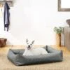 Frisco Rectangular Bolster Dog Bed W/Removable Cover, Dark Gray -Optimal Pet Shop 144865 MAIN. AC SS1800 V1566404860