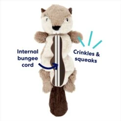 Frisco Beaver Bungee Plush Squeaky Dog Toy -Optimal Pet Shop 152824 PT2. AC SS1800 V1686579686