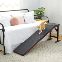 Frisco Deluxe Wooden Carpeted Cat & Dog Ramp -Optimal Pet Shop 156784 PT4. AC SS1800 V1579102085
