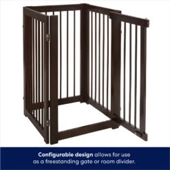 Frisco Deluxe Configurable 4-Panel Wood Dog Gate -Optimal Pet Shop 156793 PT5. AC SS1800 V1671203001