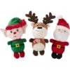 Frisco Holiday Santa's Helpers Plush Squeaky Dog Toy, 3 Count -Optimal Pet Shop 164633 MAIN. AC SS1800 V1694813220