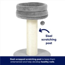 Frisco 24.8-in Heavy Duty Faux Fur Cat Tree -Optimal Pet Shop 169397 PT2. AC SS1800 V1667229717