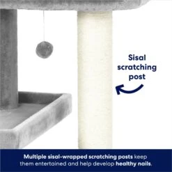 Frisco 42-in Heavy Duty Faux Fur Cat Tree & Condo -Optimal Pet Shop 169398 PT3. AC SS1800 V1667228362