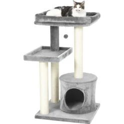Frisco 42-in Heavy Duty Faux Fur Cat Tree & Condo -Optimal Pet Shop 169398 PT5. AC SS1800 V1584453369