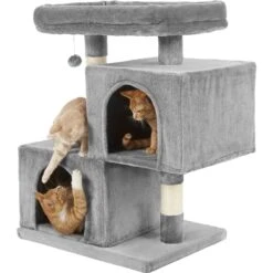 Frisco 33-in Faux Fur Cat Tree & Condo -Optimal Pet Shop 180389 PT4. AC SS1800 V1584453144