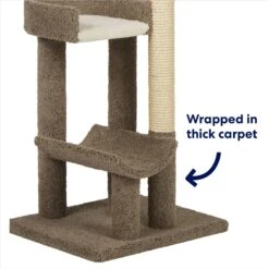 Frisco 69-in Real Carpet Wooden Cat Tree -Optimal Pet Shop 208926 PT2. AC SS1800 V1667228667