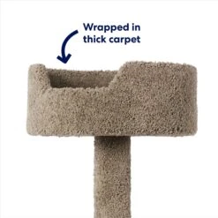 Frisco 65-in Real Carpet Wooden Cat Tree -Optimal Pet Shop 208934 PT2. AC SS1800 V1667229260