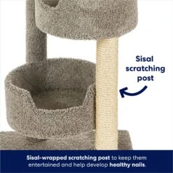 Frisco 65-in Real Carpet Wooden Cat Tree -Optimal Pet Shop 208934 PT3. AC SS1800 V1667227201