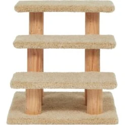 Frisco 20-in 3-Step Real Carpet Wooden Cat Steps -Optimal Pet Shop 208966 PT3. AC SS1800 V1589221686