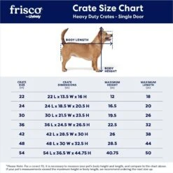 Frisco Heavy Duty Single Door Wire Dog Crate -Optimal Pet Shop 210677 PT2. AC SS1800 V1667859376