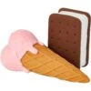 Frisco Ice Cream Sandwich & Ice Cream Cone Latex Squeaky Dog Toy -Optimal Pet Shop 213840 MAIN. AC SS1800 V1590069381