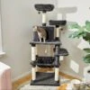 Frisco 64-in Cat Tree With Hammock, Condo, 2 Top Perches With Bed -Optimal Pet Shop 214387 MAIN. AC SS1800 V1606832386