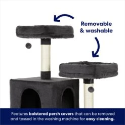 Frisco 64-in Cat Tree With Hammock, Condo, 2 Top Perches With Bed 10 Frisco 64-in Cat Tree With Hammock, Condo, 2 Top Perches With Bed -Optimal Pet Shop 214387 PT3. AC SS1800 V1667227576