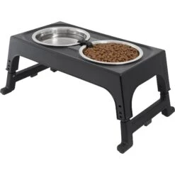 Frisco Stainless Steel Bowls With Adjustable Elevated Holder -Optimal Pet Shop 216015 PT2. AC SS1800 V1591020383
