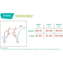 Frisco Front & Rear Lift Handicapped Support Dog Harness -Optimal Pet Shop 220372 PT1. AC SS1800 V1596639653