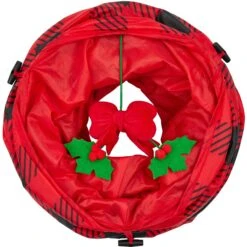 Frisco Holiday Buffalo Plaid Foldable Play Tunnel Cat Toy With Catnip -Optimal Pet Shop 228549 PT3. AC SS1800 V1632773016