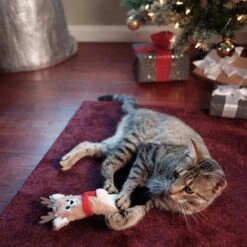 Frisco Holiday Reindeer Plush Kicker Cat Toy With Catnip -Optimal Pet Shop 228553 PT2. AC SS1800 V1602172632