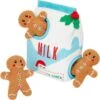 Frisco Holiday Milk & Gingerbread Cookies Hide & Seek Puzzle Plush Squeaky Dog Toy -Optimal Pet Shop 233262 MAIN. AC SS1800 V1694814415