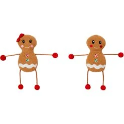 Frisco Holiday Gingerbread Pals Plush Kicker Cat Toy With Catnip, 2 Count -Optimal Pet Shop 233303 PT3. AC SS1800 V1600708061