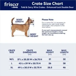 Frisco Heavy Duty Enhanced Lock Double Door Fold & Carry Wire Dog Crate & Mat Kit -Optimal Pet Shop 233736 PT2. AC SS1800 V1667228087