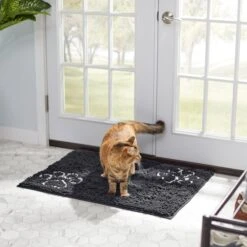 Frisco Microfiber Chenille Paw Print Doormat -Optimal Pet Shop 235886 PT4. AC SS1800 V1606833847