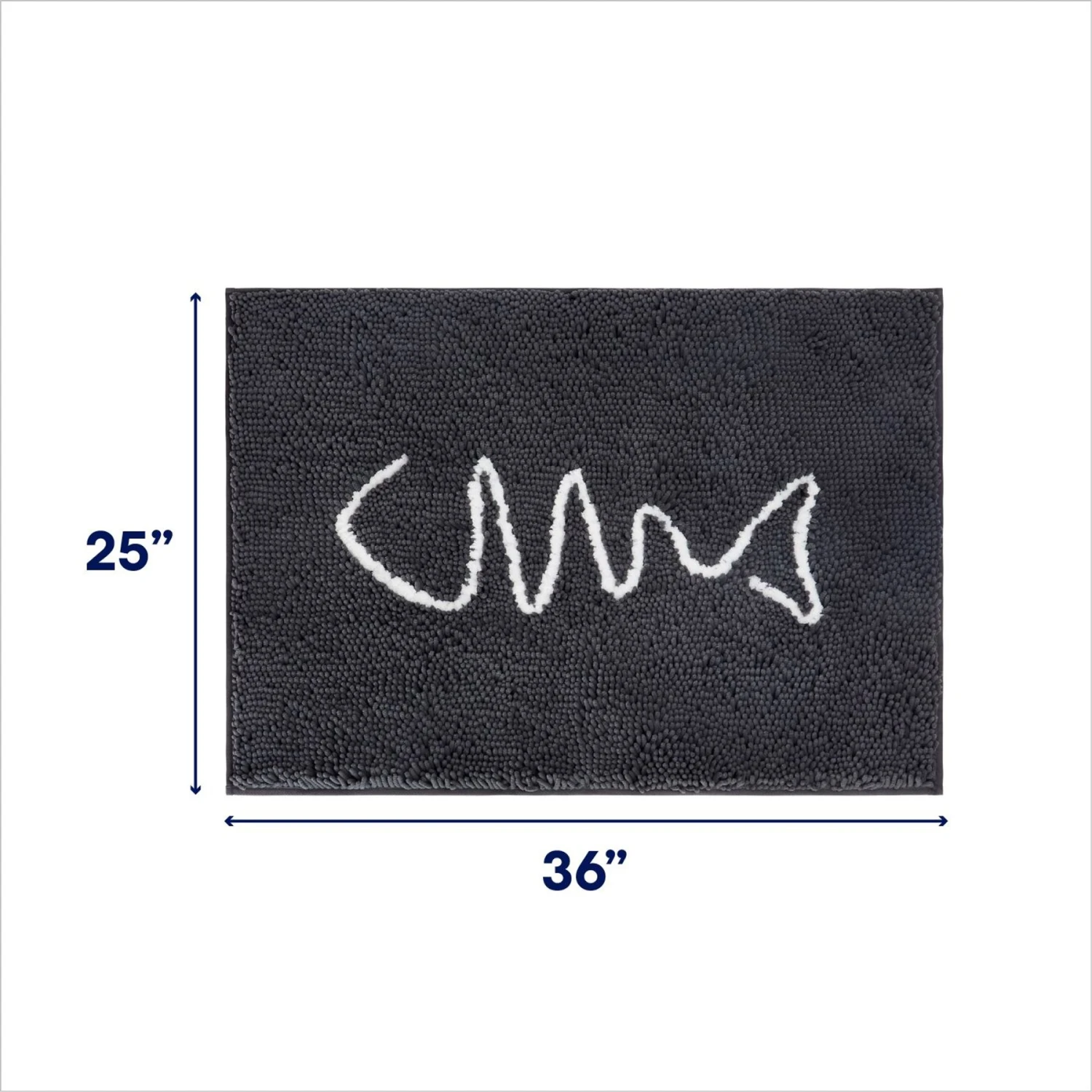 Frisco Microfiber Chenille Fish Bone Litter Mat 4 Frisco Microfiber Chenille Fish Bone Litter Mat - Image 2