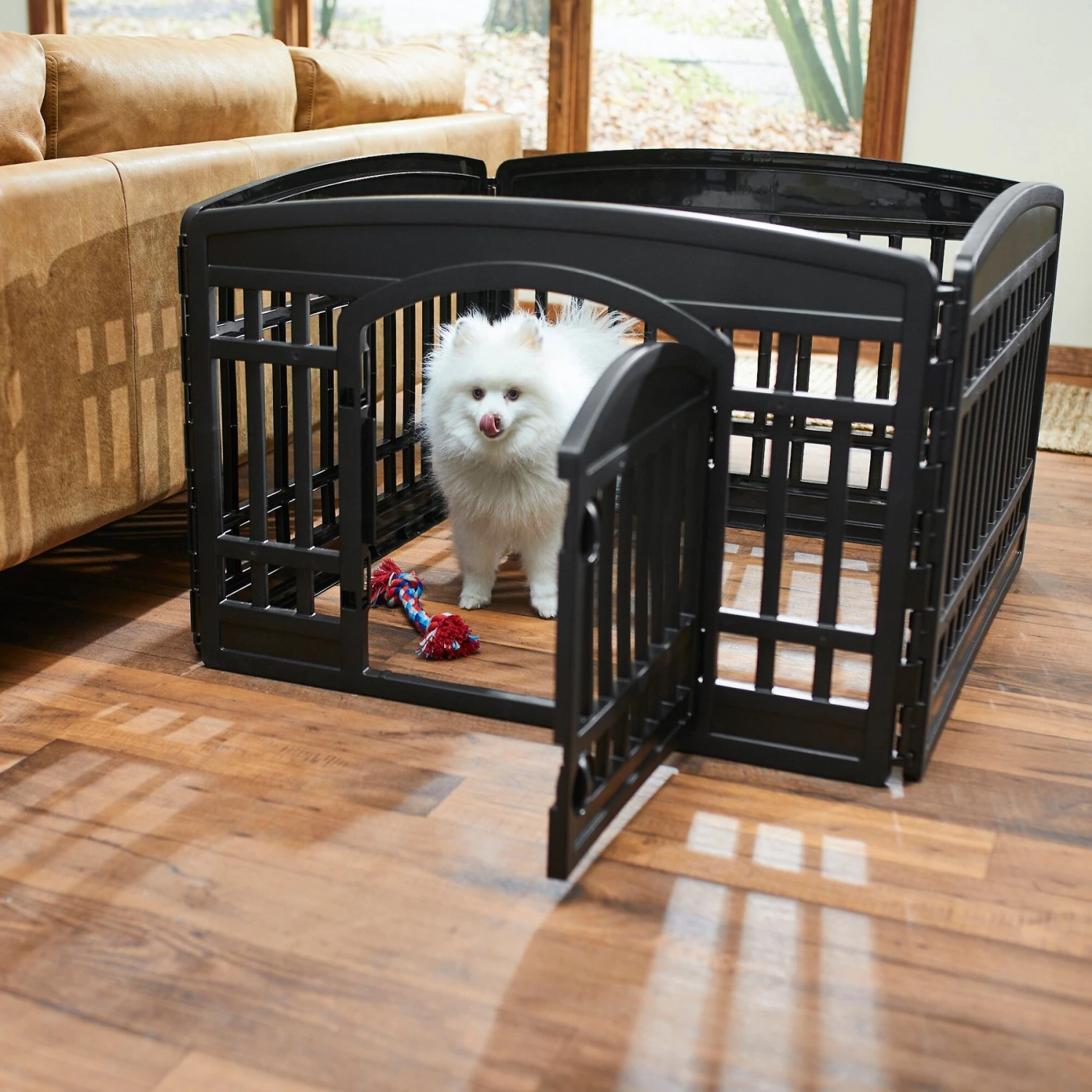 Frisco 4-Panel Dog Exercise Playpen With Door, 24-in 3 Frisco 4-Panel Dog Exercise Playpen With Door, 24-in