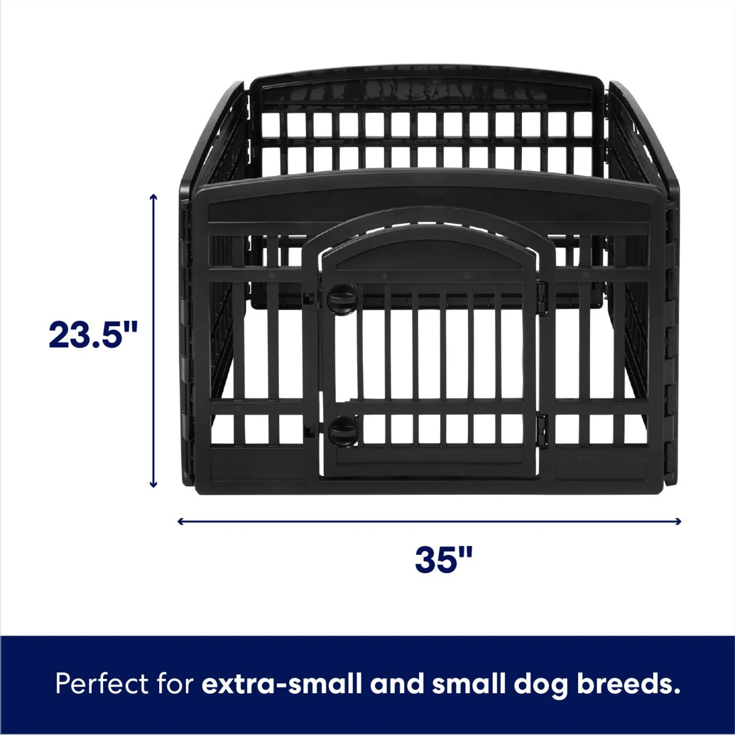 Frisco 4-Panel Dog Exercise Playpen With Door, 24-in 4 Frisco 4-Panel Dog Exercise Playpen With Door, 24-in - Image 2
