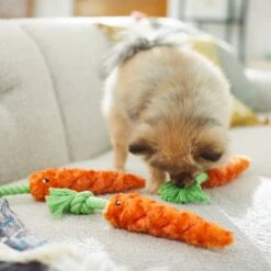 Frisco Easter Carrot Plush With Rope Dog Toy -Optimal Pet Shop 248023 PT5. AC SS1800 V1608769360