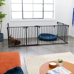 Frisco Steel 8-Panel Configurable Dog Gate & Playpen -Optimal Pet Shop 250603 PT4. AC SS1800 V1615987643