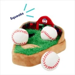 Frisco Baseball Hide & Seek Puzzle Plush Squeaky Dog Toy -Optimal Pet Shop 252758 PT3. AC SS1800 V1695760895