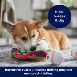 Frisco Baseball Hide & Seek Puzzle Plush Squeaky Dog Toy -Optimal Pet Shop 252758 PT5. AC SS1800 V1695760990