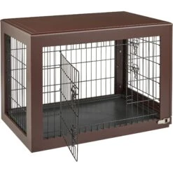 Frisco Double Door Furniture Style Dog Crate, Brown -Optimal Pet Shop 253033 PT5. AC SS1800 V1617037698