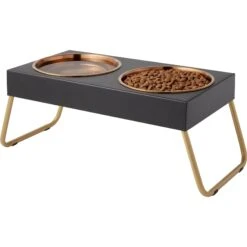 Frisco Copper Stainless Steel Elevated Foldable Double Dog & Cat Bowls 13 Frisco Copper Stainless Steel Elevated Foldable Double Dog & Cat Bowls -Optimal Pet Shop 253060 PT3. AC SS1800 V1616594251