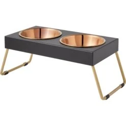 Frisco Copper Stainless Steel Elevated Foldable Double Dog & Cat Bowls 16 Frisco Copper Stainless Steel Elevated Foldable Double Dog & Cat Bowls -Optimal Pet Shop 253060 PT6. AC SS1800 V1616595426