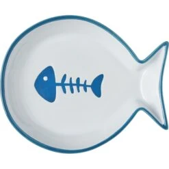 Frisco Fish Shaped Non-skid Ceramic Cat Dish 14 Frisco Fish Shaped Non-skid Ceramic Cat Dish -Optimal Pet Shop 256109 PT5. AC SS1800 V1617196903