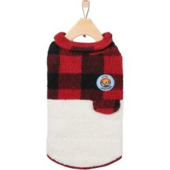 Frisco Mediumweight Red Plaid Insulated Dog & Cat Sherpa Coat -Optimal Pet Shop 268320 PT4. AC SS1800 V1628741540