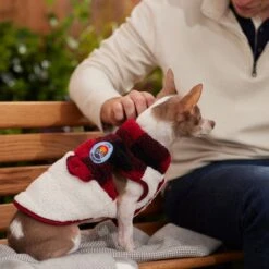 Frisco Mediumweight Red Plaid Insulated Dog & Cat Sherpa Coat -Optimal Pet Shop 268320 PT8. AC SS1800 V1629836573