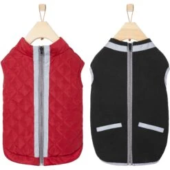 Frisco Mediumweight Reflective 2-in-1 Dog & Cat Fleece Coat -Optimal Pet Shop 268359 PT4. AC SS1800 V1628792579