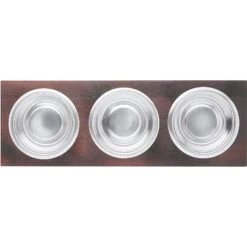 Frisco Multi Pet Feeding 3-Bowls Wood Stainless Steel Dog & Cat Bowl, Dark Wooden 11 Frisco Multi Pet Feeding 3-Bowls Wood Stainless Steel Dog & Cat Bowl, Dark Wooden -Optimal Pet Shop 277571 PT4. AC SS1800 V1627935311