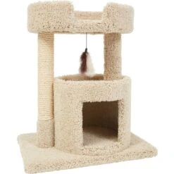Frisco 27-in Real Carpet Cat Tree With Condo And Oval Perch 9 Frisco 27-in Real Carpet Cat Tree With Condo And Oval Perch -Optimal Pet Shop 282747 PT4. AC SS1800 V1621948719
