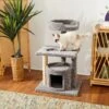 Frisco 37-in Real Carpet Cat Tree With Condo, Grey -Optimal Pet Shop 282755 MAIN. AC SS1800 V1621949365