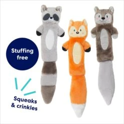 Frisco Forest Friends Stuffing-Free Skinny Plush Squeaky Dog Toy -Optimal Pet Shop 286571 PT2. AC SS1800 V1695760988