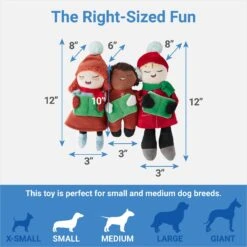 Frisco Holiday Carolers Plush Squeaky Dog Toy, 3 Count 6 Frisco Holiday Carolers Plush Squeaky Dog Toy, 3 Count -Optimal Pet Shop 287169 PT1. AC SS1800 V1637704664