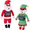 Frisco Holiday Bad Santa & Elf Plush Squeaky Dog Toy -Optimal Pet Shop 287223 MAIN. AC SS1800 V1632775375