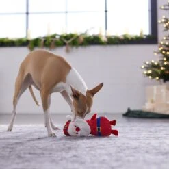 Frisco Holiday Santa & Snowman Reversible Plush Squeaky Dog Toy -Optimal Pet Shop 287263 PT3. AC SS1800 V1632775712